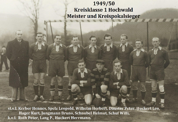 Meister Kreisklasse und Kreispokalsieger 1949/50